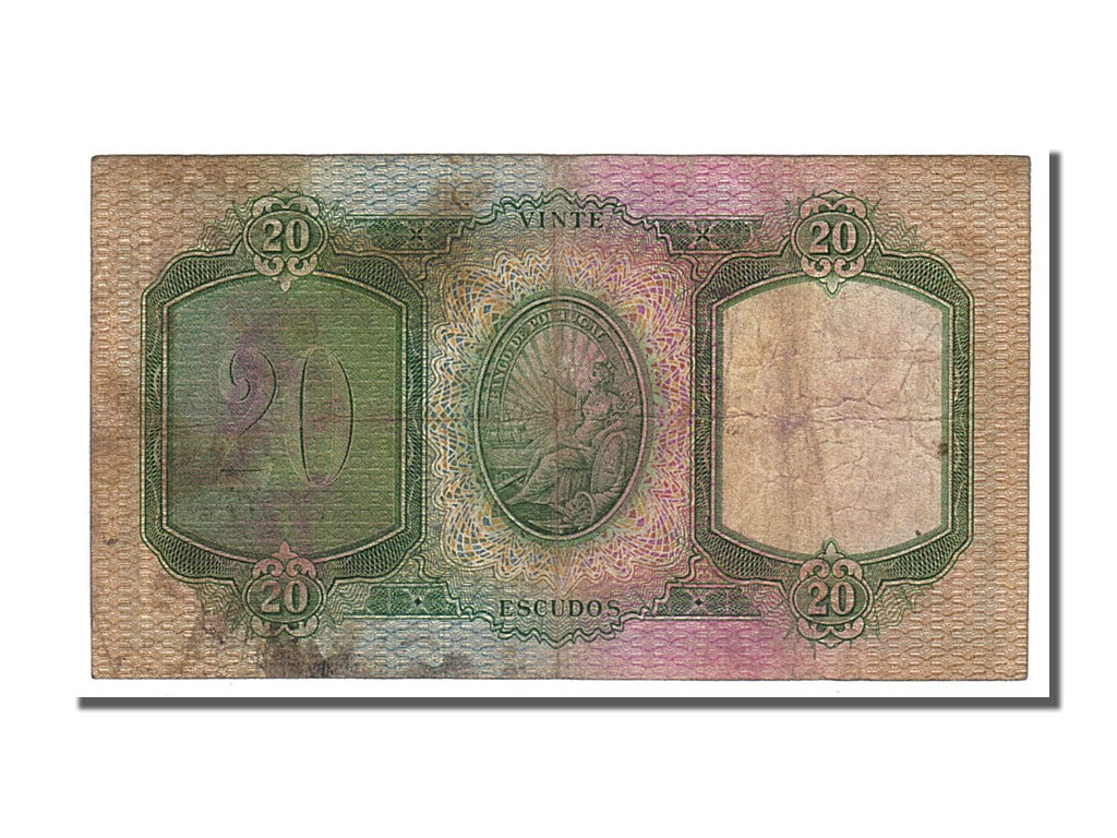 Banconote, Portogallo, 20 Escudos, 1951, 1951-06-26, MB+