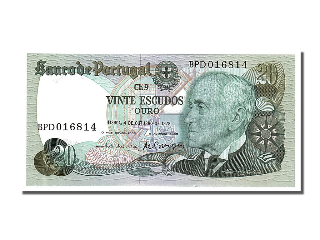 Banknote, Portugal, 20 Escudos, 1978, 1978-10-04, UNC(65-70)