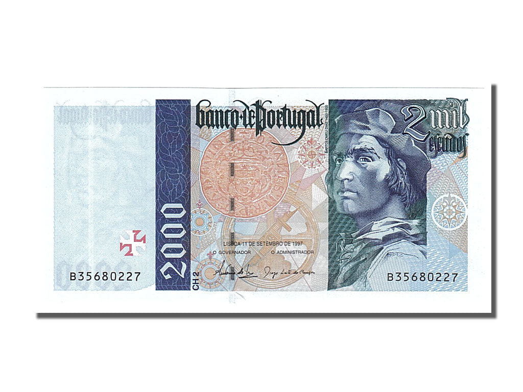 Banknote, Portugal, 2000 Escudos, 1997, 1997-09-11, UNC(65-70)