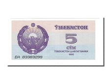 Banknote, Uzbekistan, 5 Sum, 1992, UNC(65-70)