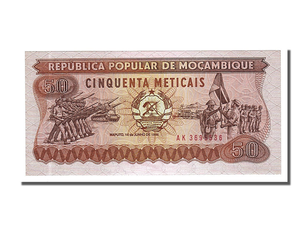 Banknote, Mozambique, 50 Meticais, 1986, 1986-06-16, UNC(65-70)