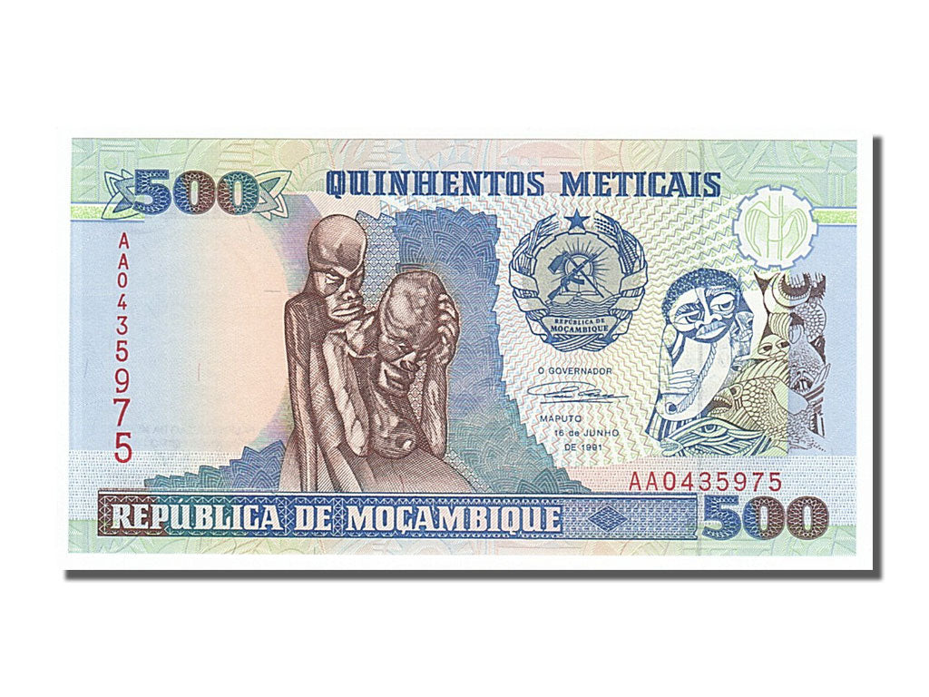 Banknote, Mozambique, 500 Meticais, 1991, 1991-06-16, UNC(65-70)