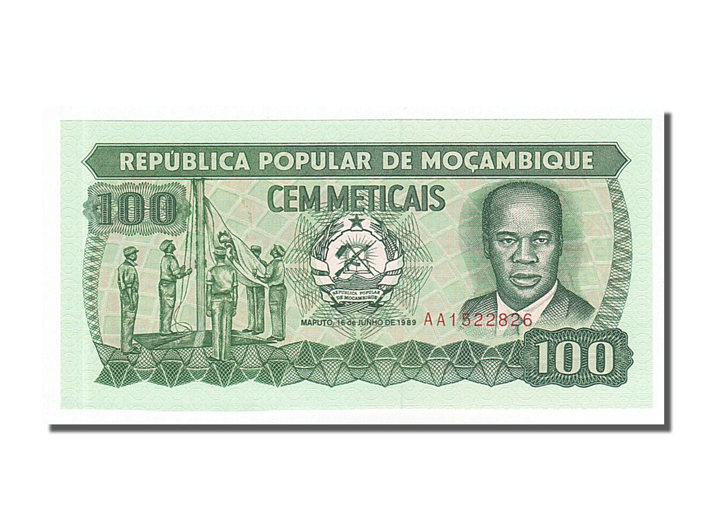 Banknote, Mozambique, 100 Meticais, 1989, 1989-06-16, UNC(65-70)