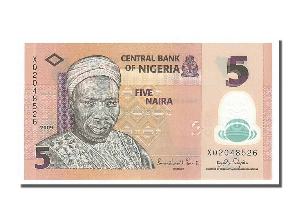 Banknote, Nigeria, 5 Naira, 2009, UNC(65-70)