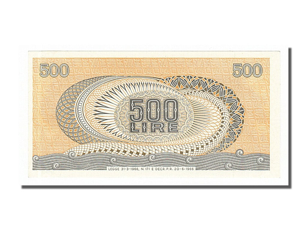 Billet, Italie, 500 Lire, 1966, 1966-06-20, NEUF