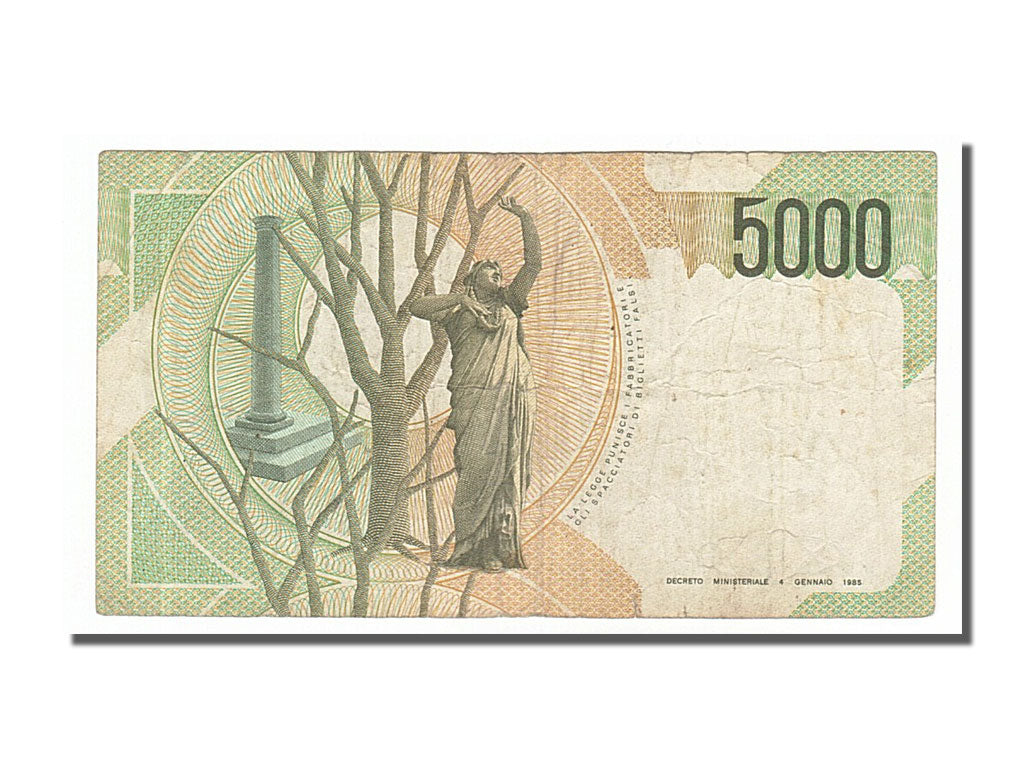 Banknote, Italy, 5000 Lire, 1985, 1985-01-04, EF(40-45)