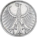 ALEMANHA - REPÚBLICA FEDERAL, 5 Mark, 1957, Hamburg, Prata, VF(30-35), KM:112.1