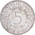 ALEMANHA - REPÚBLICA FEDERAL, 5 Mark, 1974, Karlsruhe, Prata, AU(50-53)
