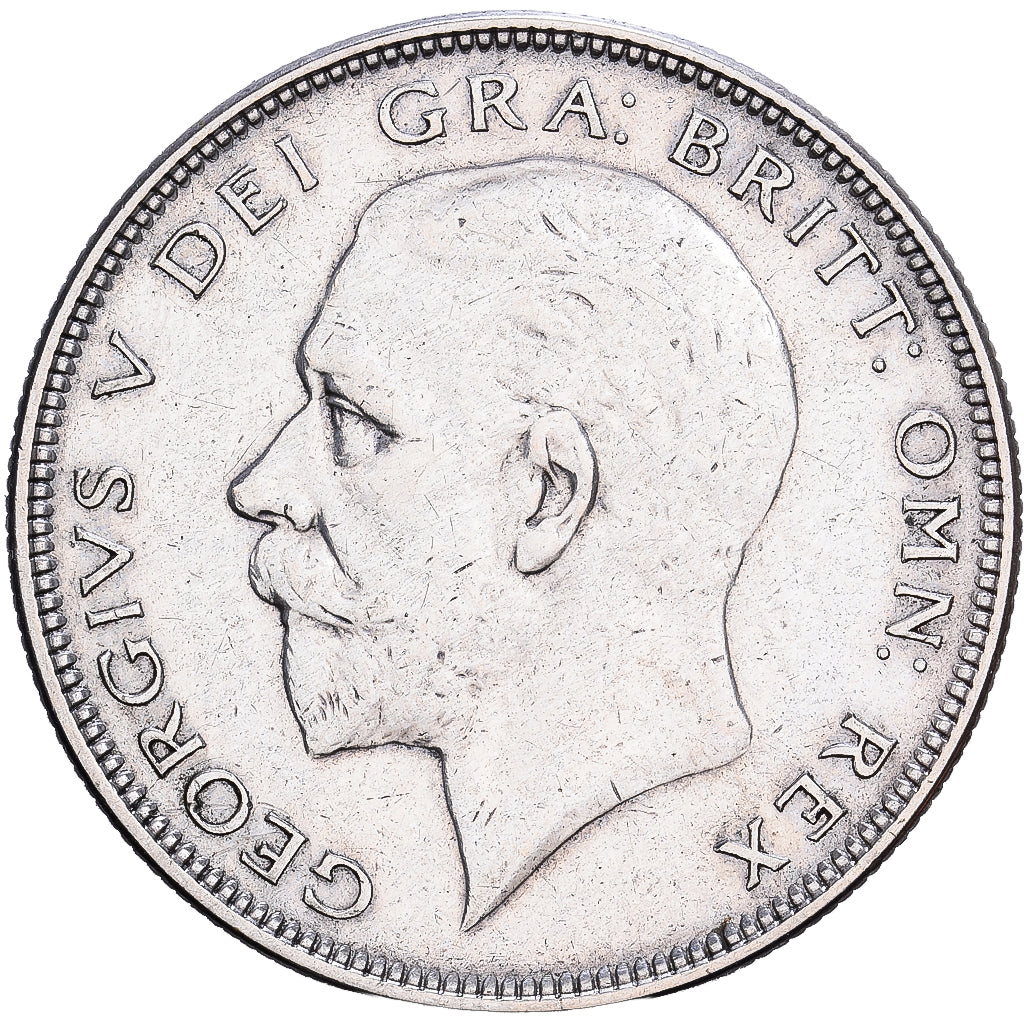 Grã-Bretanha, George V, 1/2 Crown, 1936, Prata, VF(20-25), KM:835