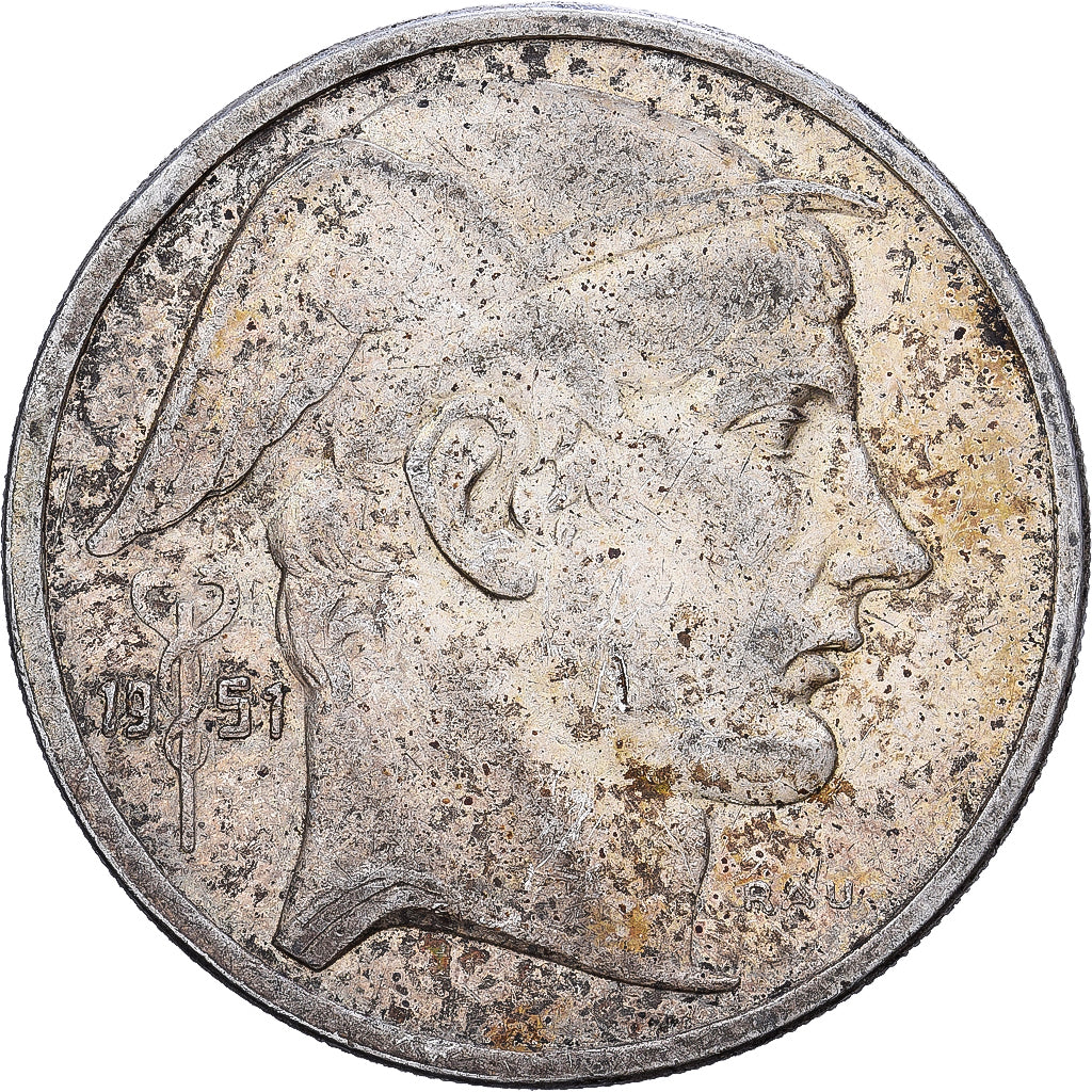 Belgien, 50 Francs, 50 Frank, 1951, Silber, S+, KM:137