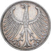 Federal Republic of Germany, 5 Mark, 1951, Stuttgart, Silver, EF(40-45)