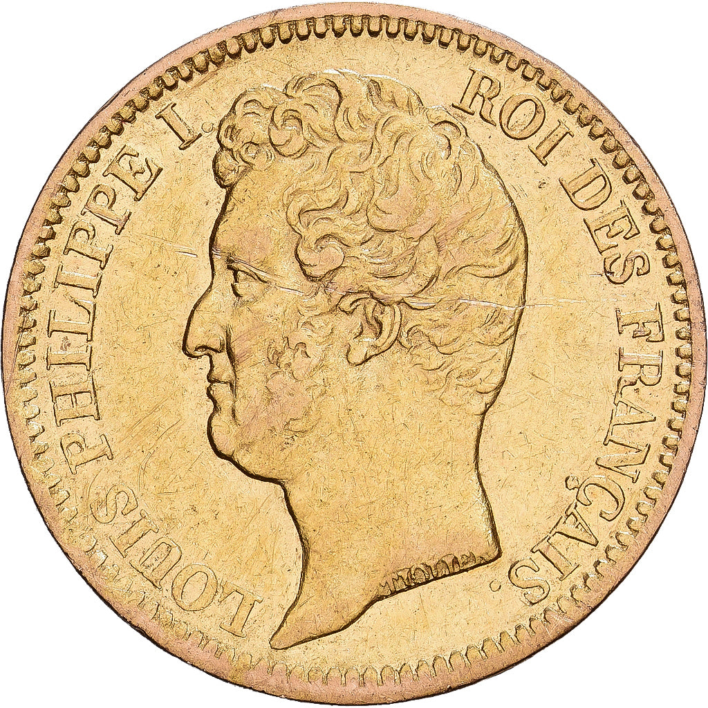 France, 20 Francs, Louis-Philippe, 1831, Paris, Or, TTB, KM:739.1