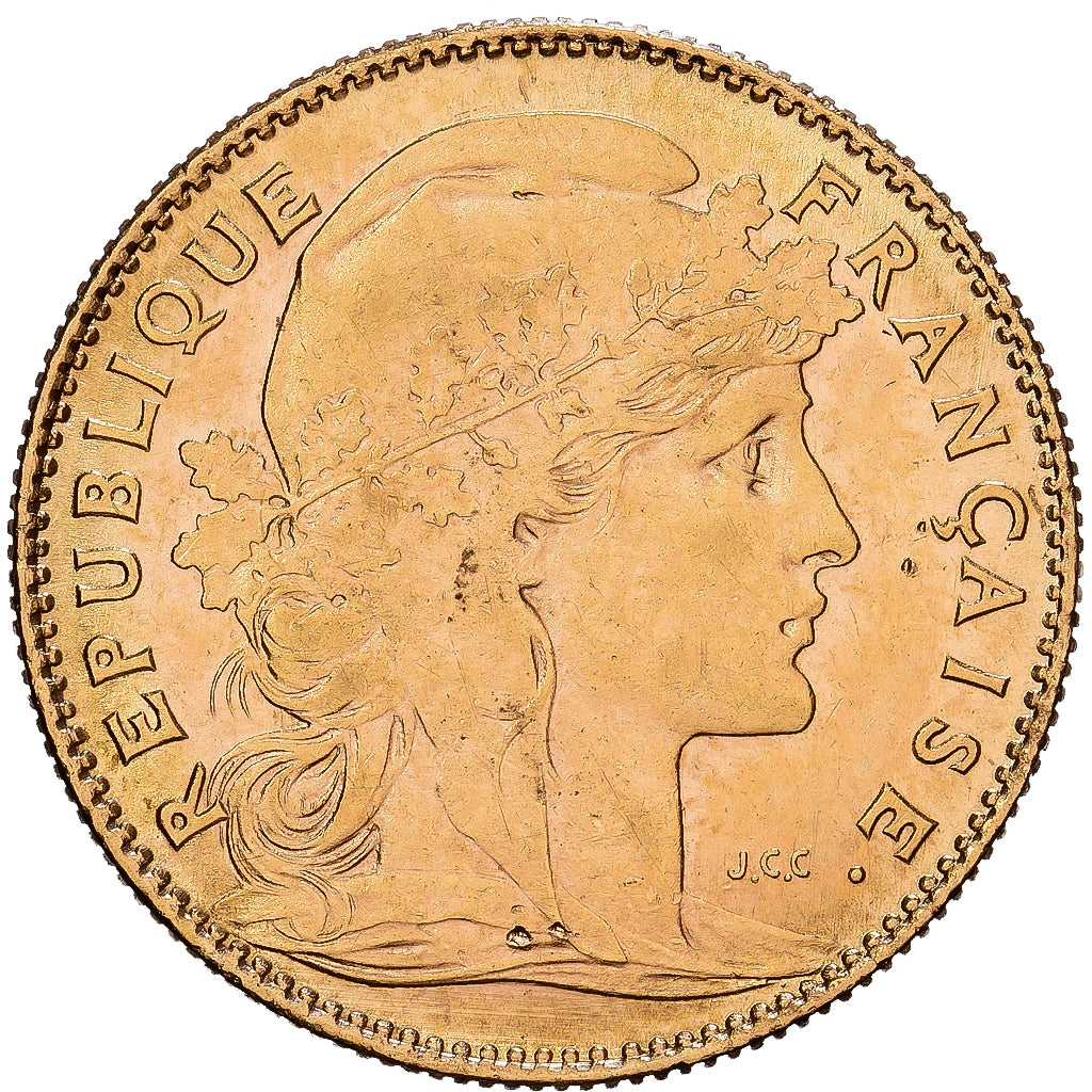 France, 10 Francs, Marianne, 1910, Paris, Or, TTB+, KM:846