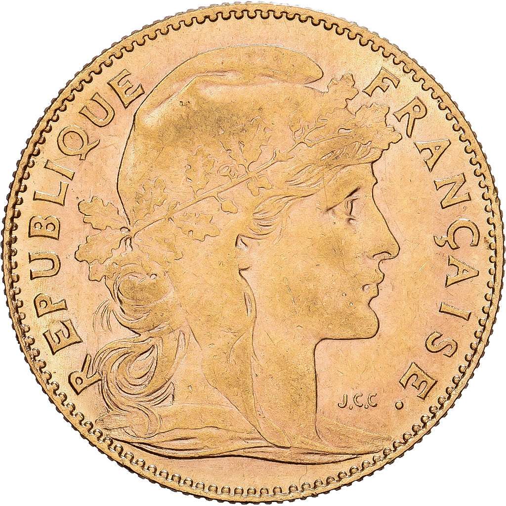 France, 10 Francs, Marianne, 1911, Paris, Or, TTB+, KM:846