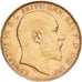 Gran Bretaña, George V, Sovereign, 1908, Oro, MBC, KM:820