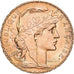 France, 20 Francs, Marianne, 1907, Gold, AU(55-58), KM:857