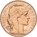 France, 20 Francs, Marianne, 1909, Gold, AU(55-58), KM:857