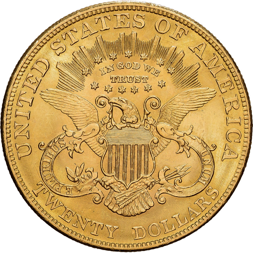 États-Unis, $20, Double Eagle, Liberty Head, 1904, U.S. Mint, Or, SUP, KM:74.3