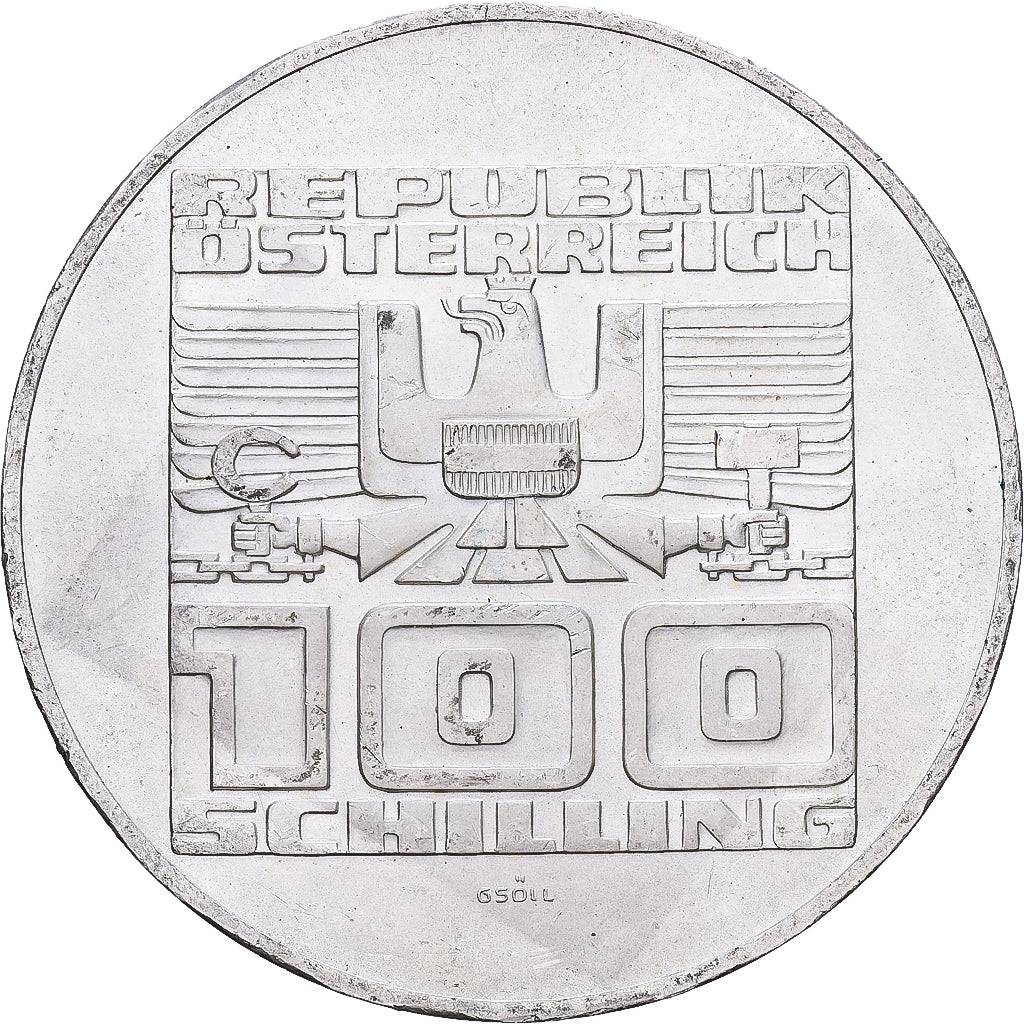 Austria, 100 Schilling, 1975, Plata, EBC, KM:2925