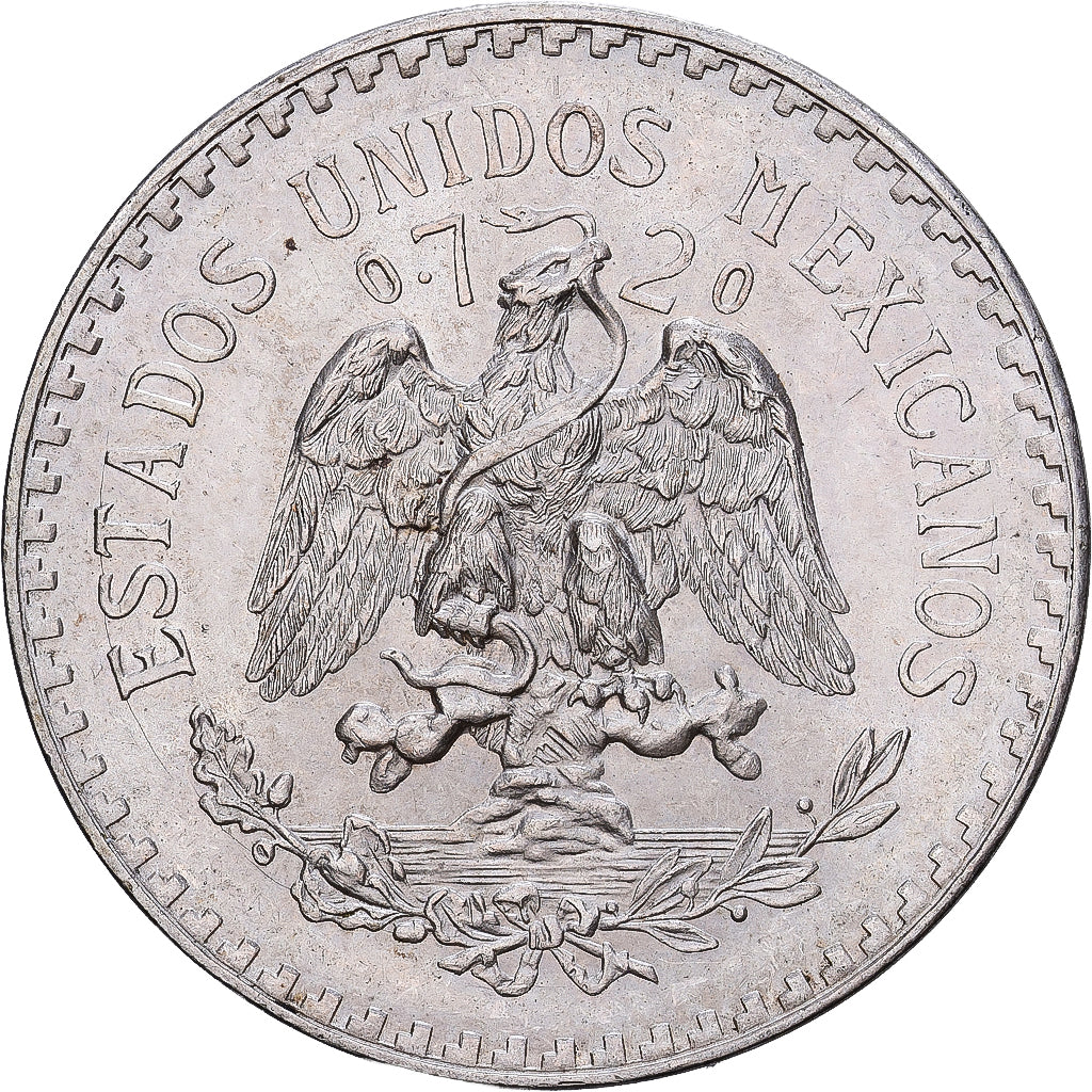 México, Peso, 1933, Mexico City, Plata, EBC, KM:455