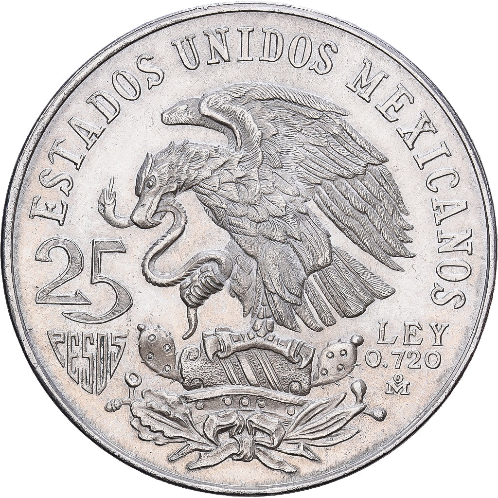 Mexique, 25 Pesos, 1968, Mexico City, Argent, TTB+, KM:479.1
