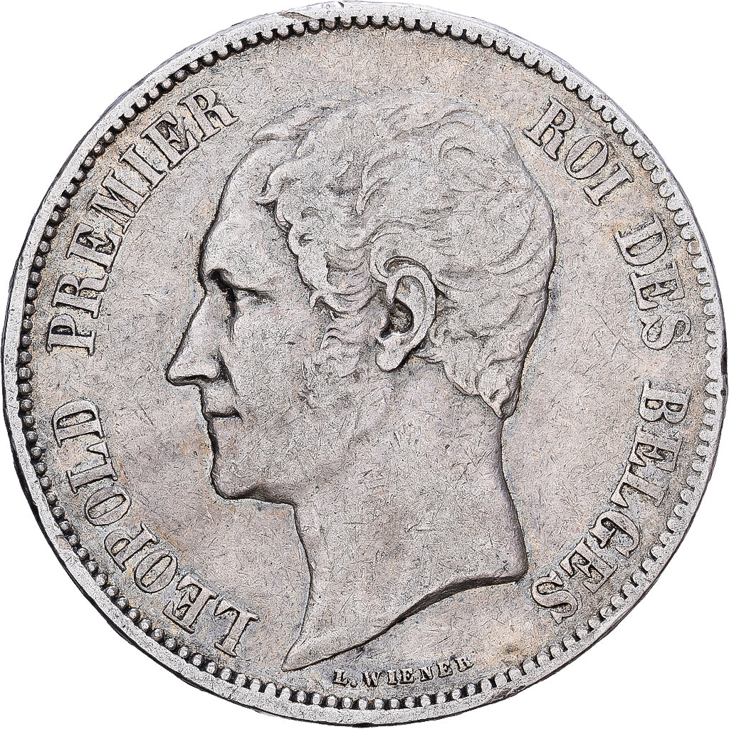 België, Leopold I, 5 Francs, 5 Frank, 1850, Zilver, ZF, KM:17