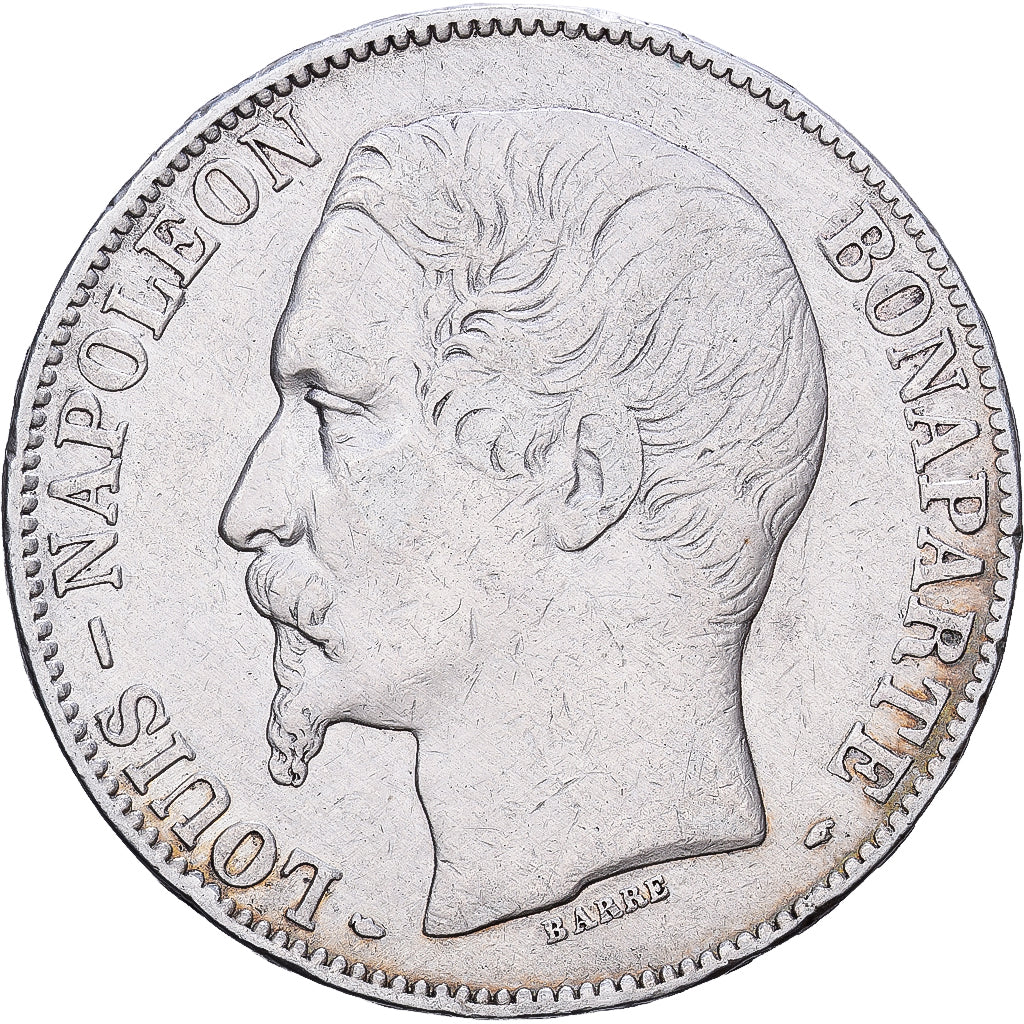 France, 5 Francs, Napoléon III, 1852, Paris, Argent, TB+, KM:773.1