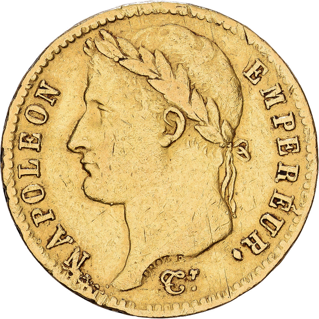 France, 20 Francs, Napoléon I, 1812, Paris, Gold, VF(30-35), KM:695.1