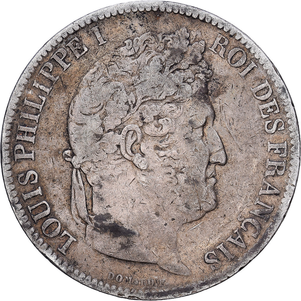 France, 5 Francs, Louis-Philippe, 1831, Strasbourg, Silver, VF(20-25), KM:744.1