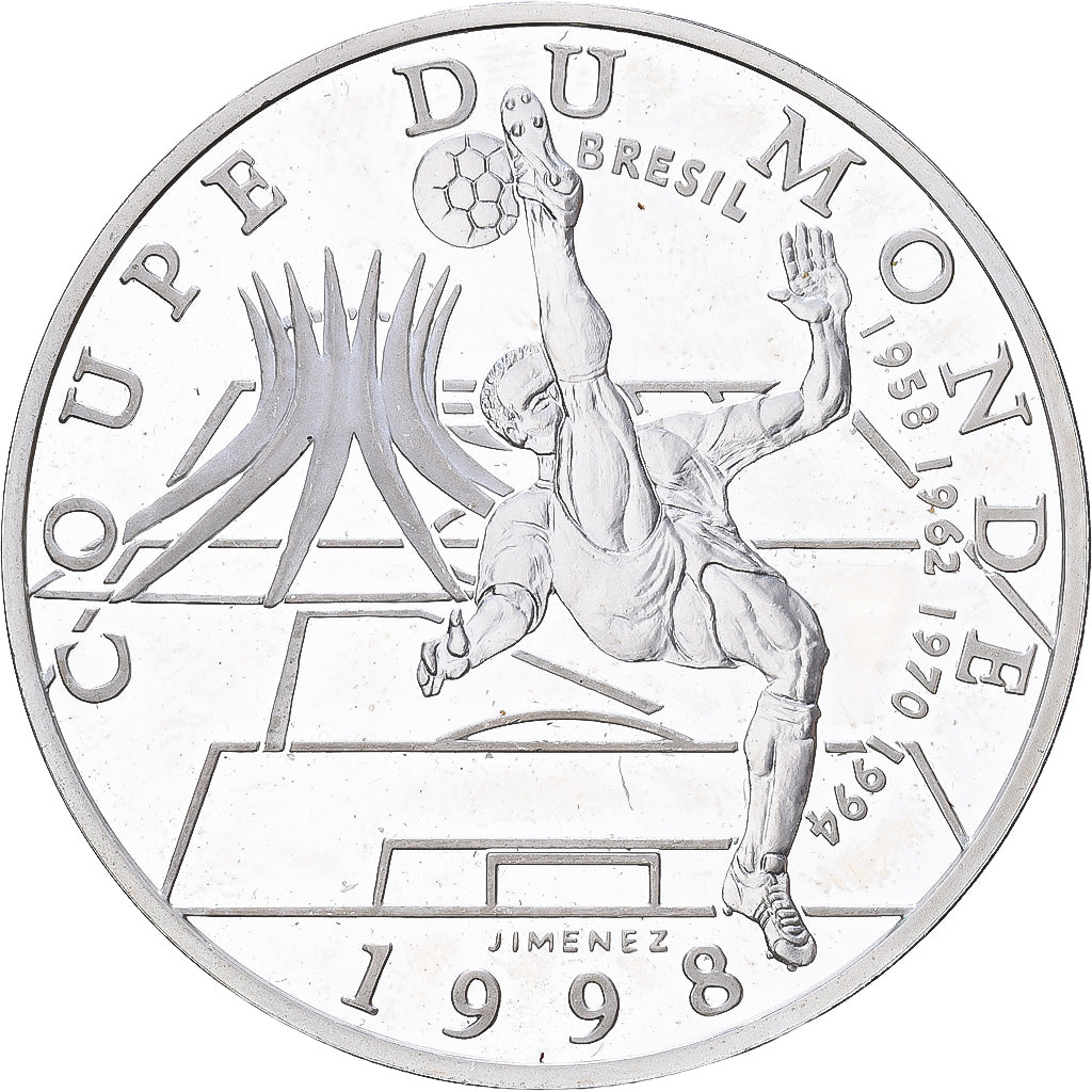 Francia, 10 Francs, 1998, Paris, Argento, SPL, KM:1162