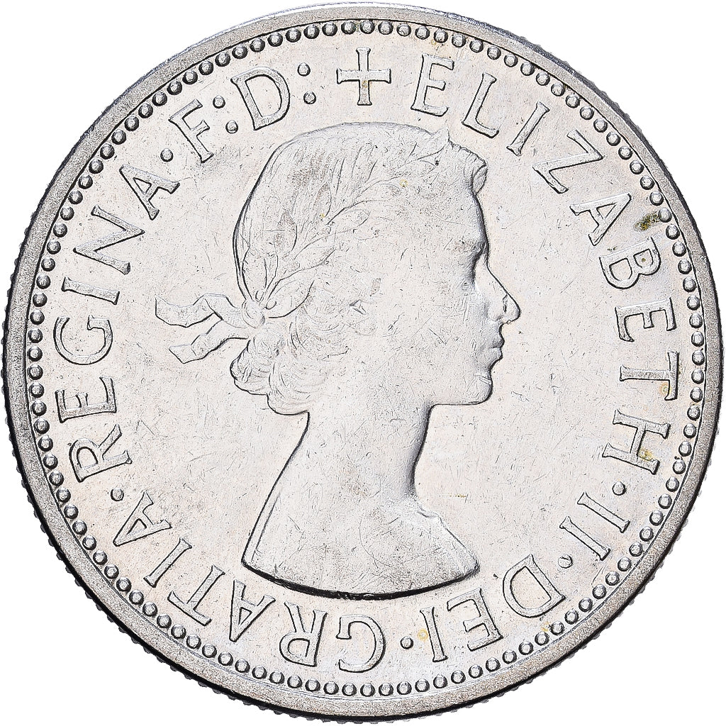 Austrália, Elizabeth II, Florin, 1954, Melbourne, Prata, EF(40-45), KM:55