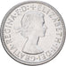 Austrália, Elizabeth II, Florin, 1954, Melbourne, Prata, EF(40-45), KM:55