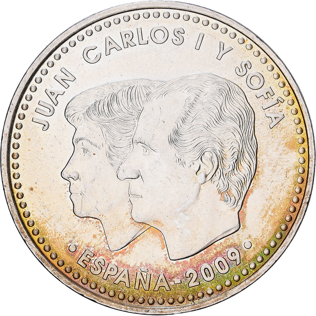 Spanje, Juan Carlos I, 12 Euro, 2009, Madrid, Zilver, PR+, KM:1212