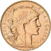 France, 20 Francs, Marianne, 1910, Paris, Gold, AU(55-58), KM:857