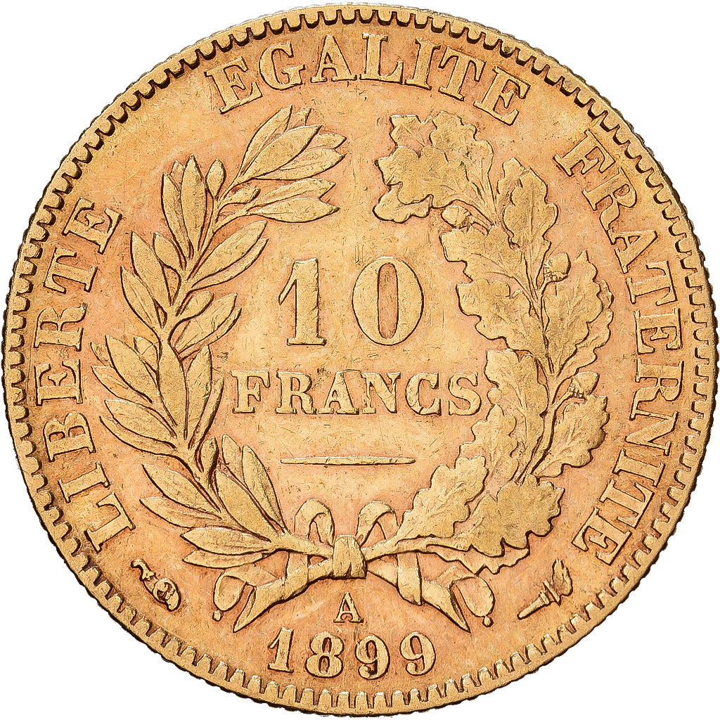 France, 10 Francs, Cérès, 1899, Paris, Or, TTB+, KM:830