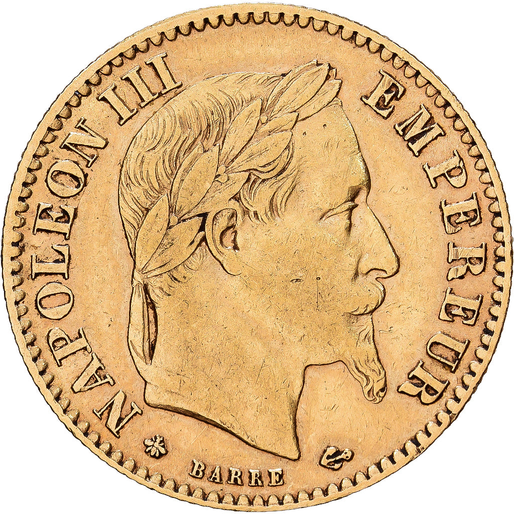 Frankreich, Napoleon III, 10 Francs, Napoléon III, 1862, Paris, Gold, S+