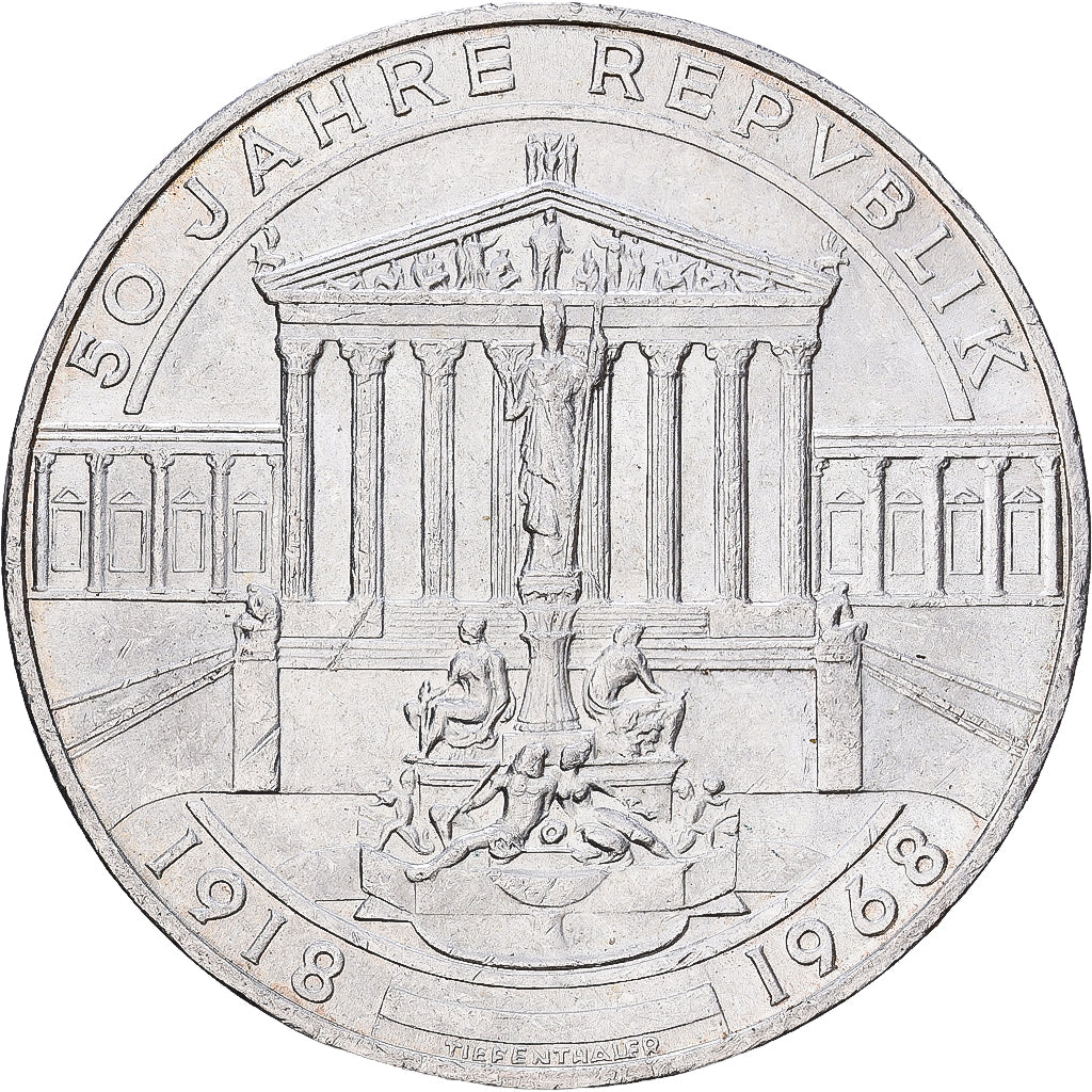 Austria, 50 Schilling, 1968, Vienna, Plata, EBC, KM:2904.1