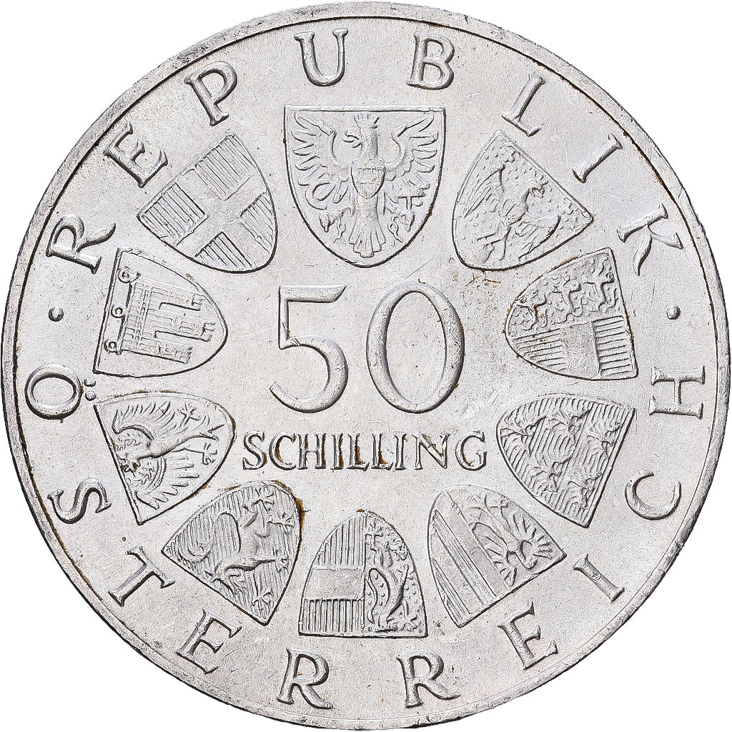 Austria, 50 Schilling, 1968, Vienna, Plata, EBC, KM:2904.1