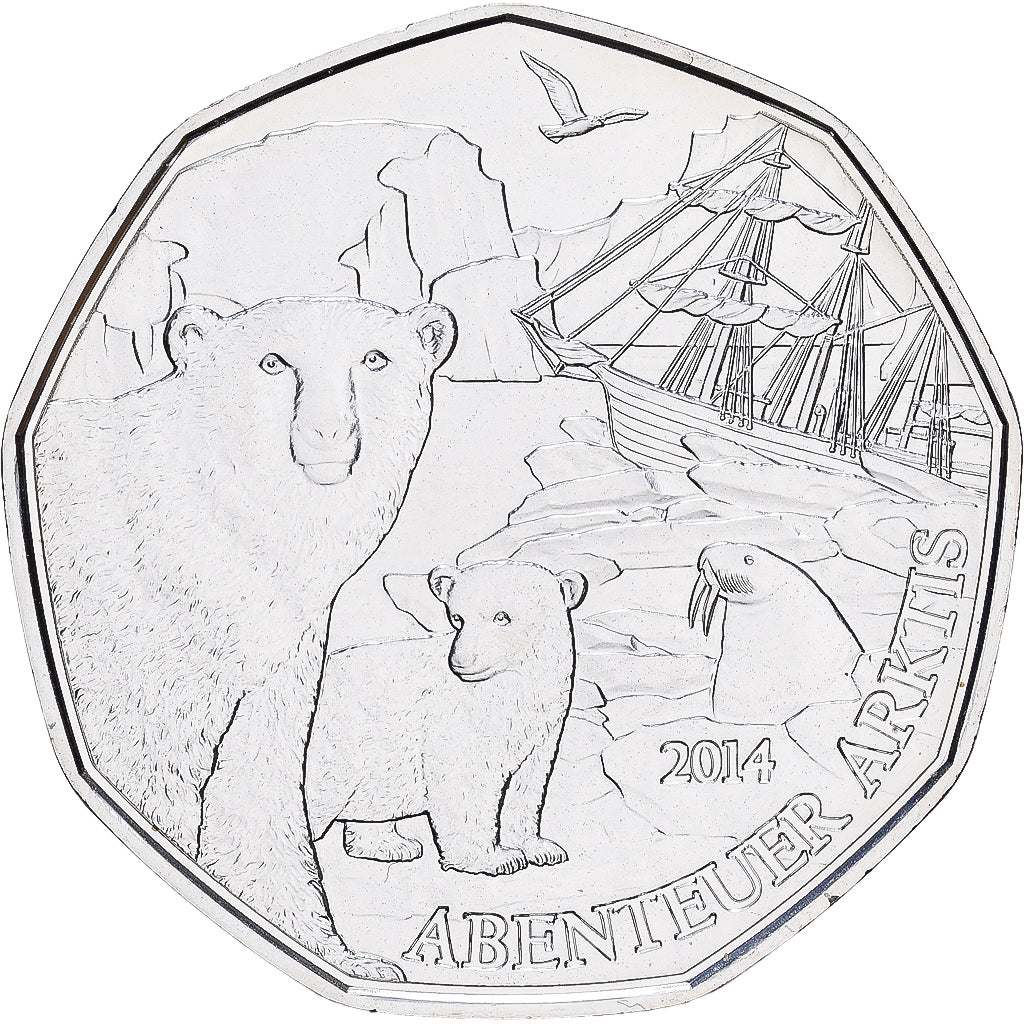 Austria, 5 Euro, Aventure arctique, 2014, Vienna, Argento, SPL-, KM:3231a