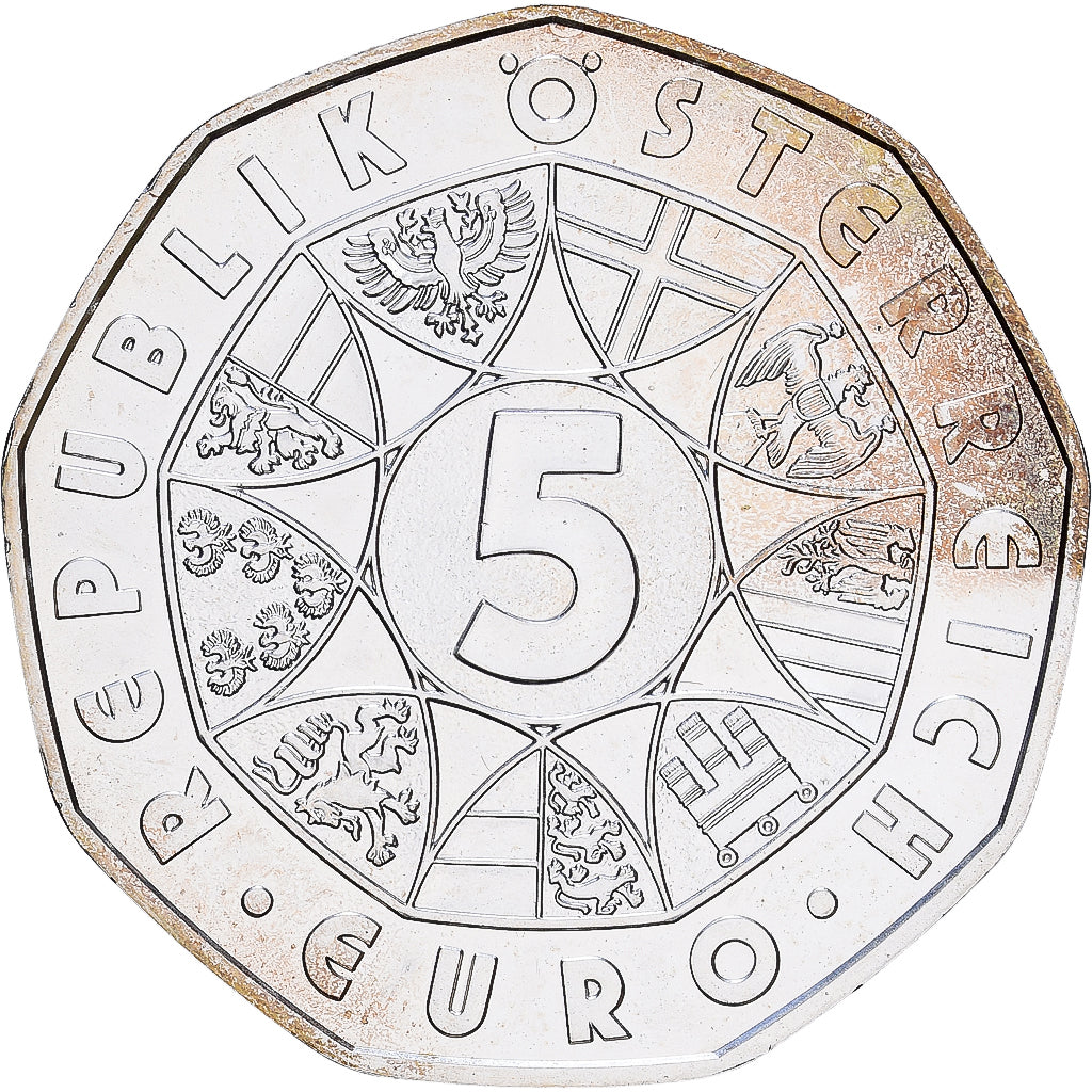 Áustria, 5 Euro, Bundesheer, 2015, Vienna, Prata, AU(55-58), KM:3242a