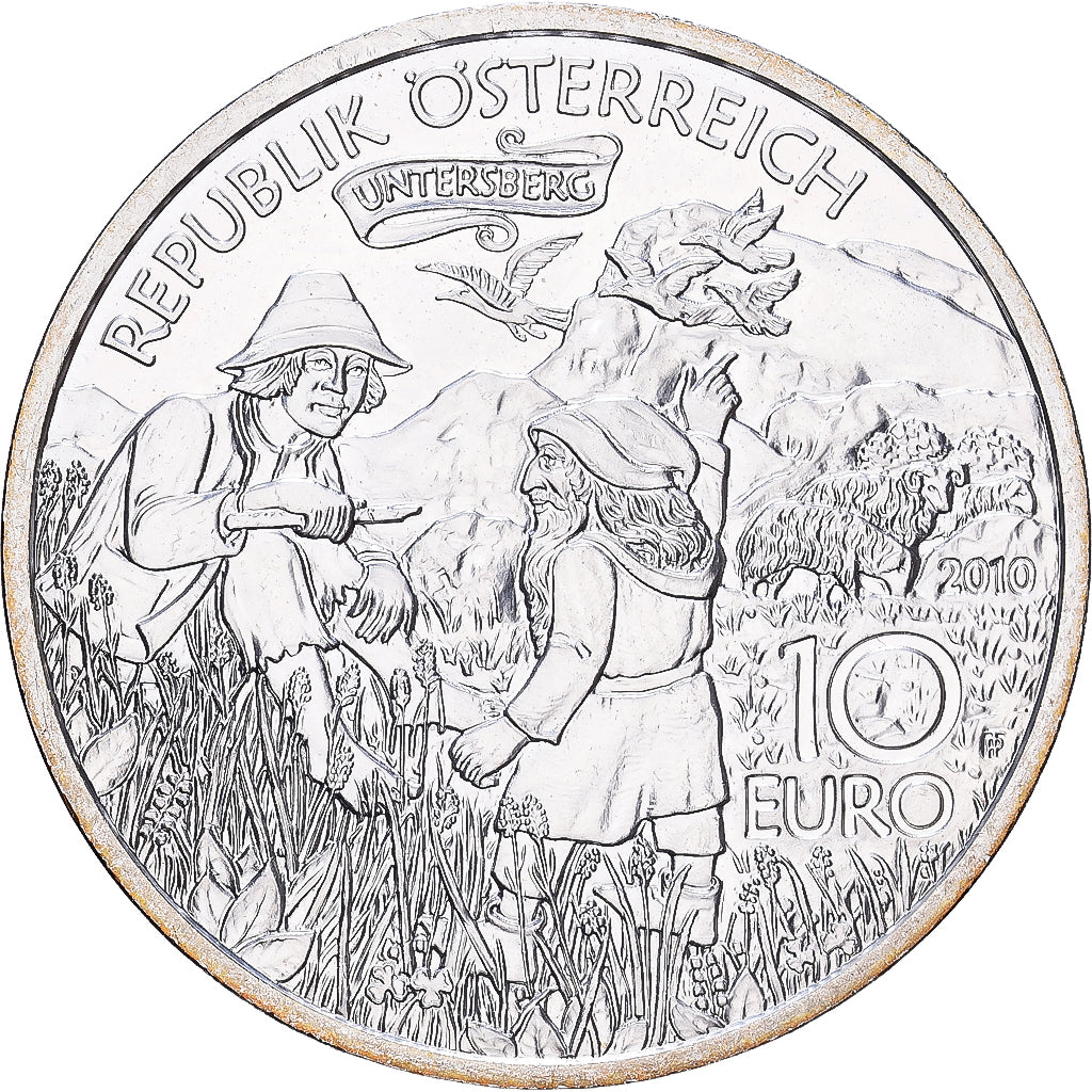 Austria, 10 Euro, 2010, Vienna, Silver, AU(55-58), KM:3186