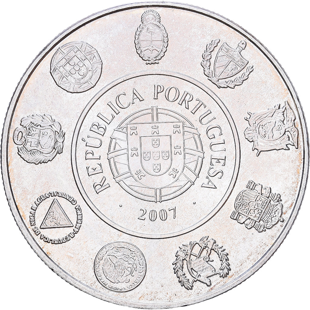 Portugal, 10 Euro, 2007, Lisbon, Silver, AU(55-58), KM:821