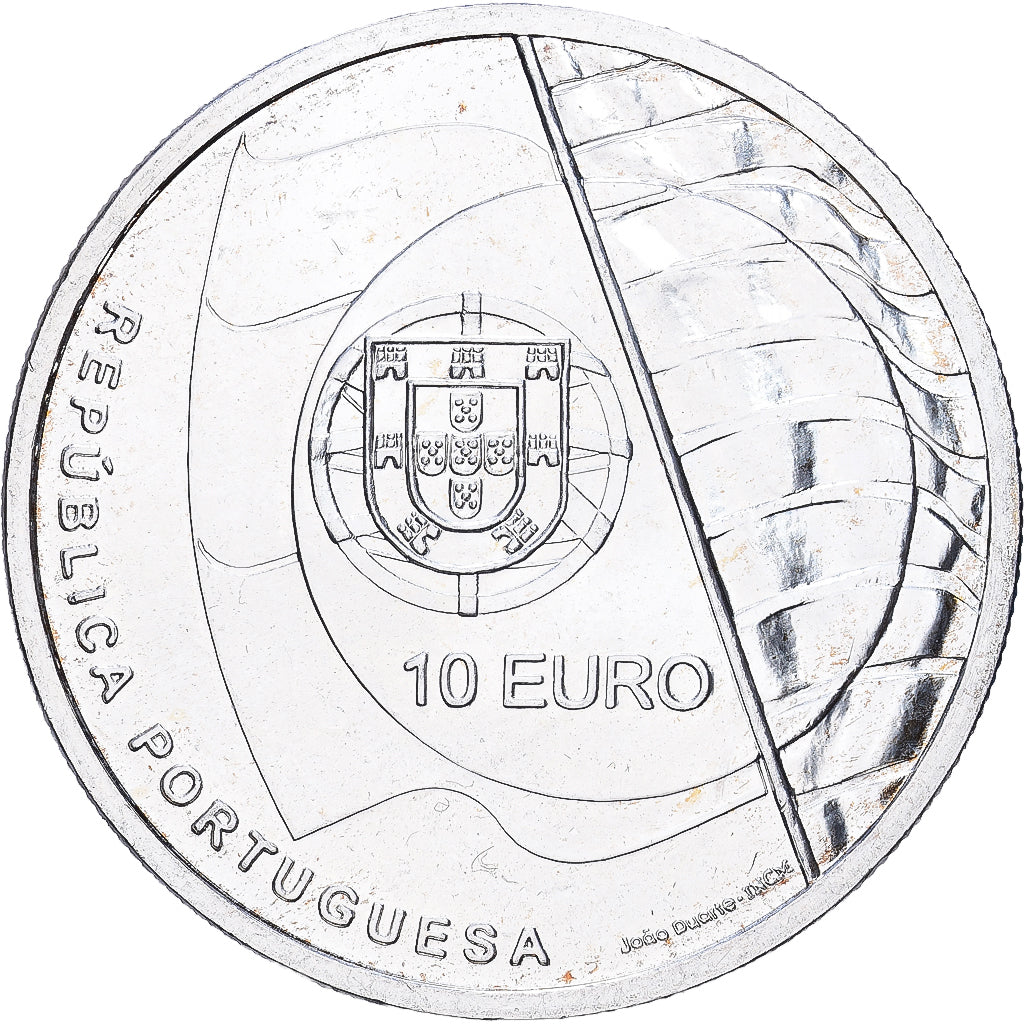 Portugal, 10 Euro, 2007, Lisbon, Silver, AU(55-58), KM:823