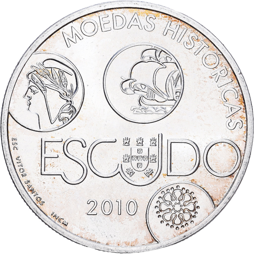 Portugal, 10 Euro, 2010, Lisbon, Silver, AU(55-58), KM:803