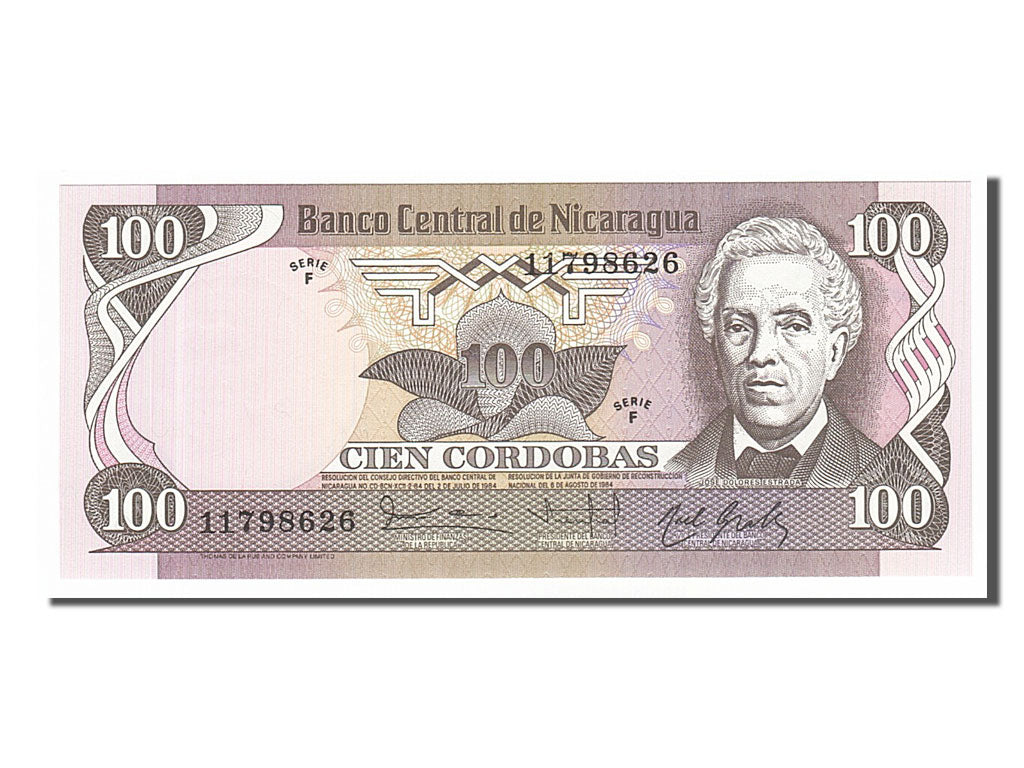 Banknote, Nicaragua, 100 Cordobas, 1985, UNC(65-70)