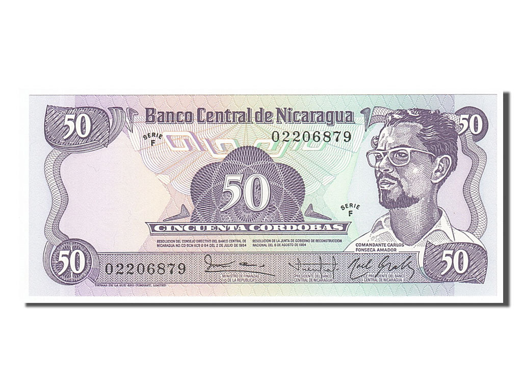 Banknote, Nicaragua, 50 Cordobas, 1985, UNC(65-70)