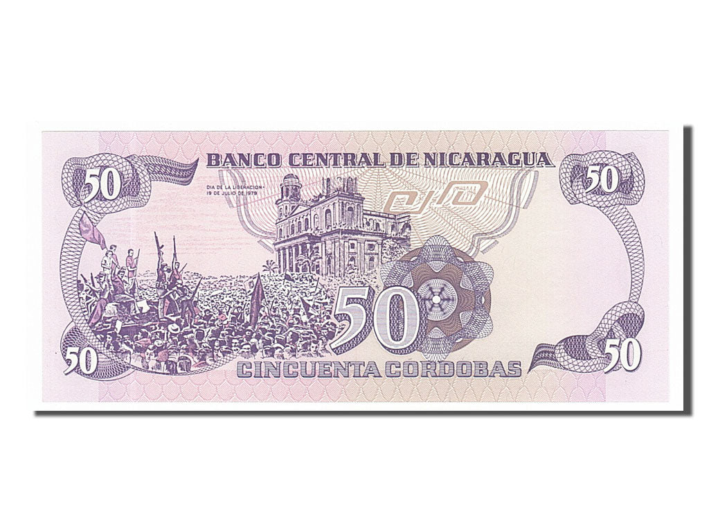 Banknote, Nicaragua, 50 Cordobas, 1985, UNC(65-70)