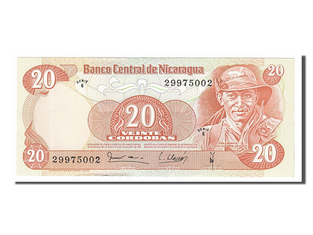 Banknote, Nicaragua, 20 Cordobas, 1979, UNC(65-70)