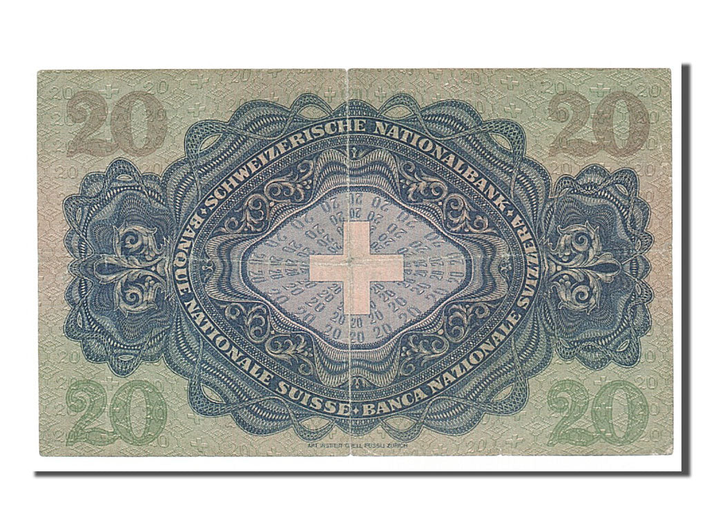 Geldschein, Schweiz, 20 Franken, 1931, 1931-07-21, SS