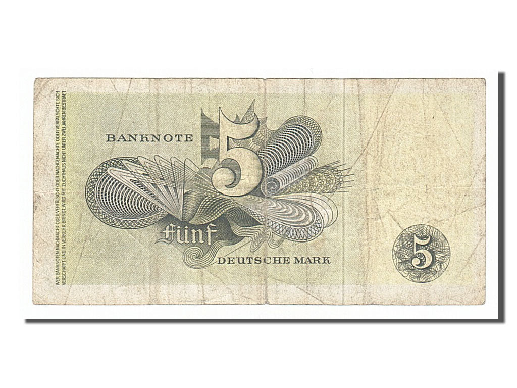 Billet, République fédérale allemande, 5 Deutsche Mark, 1948, 1948-12-09, TB